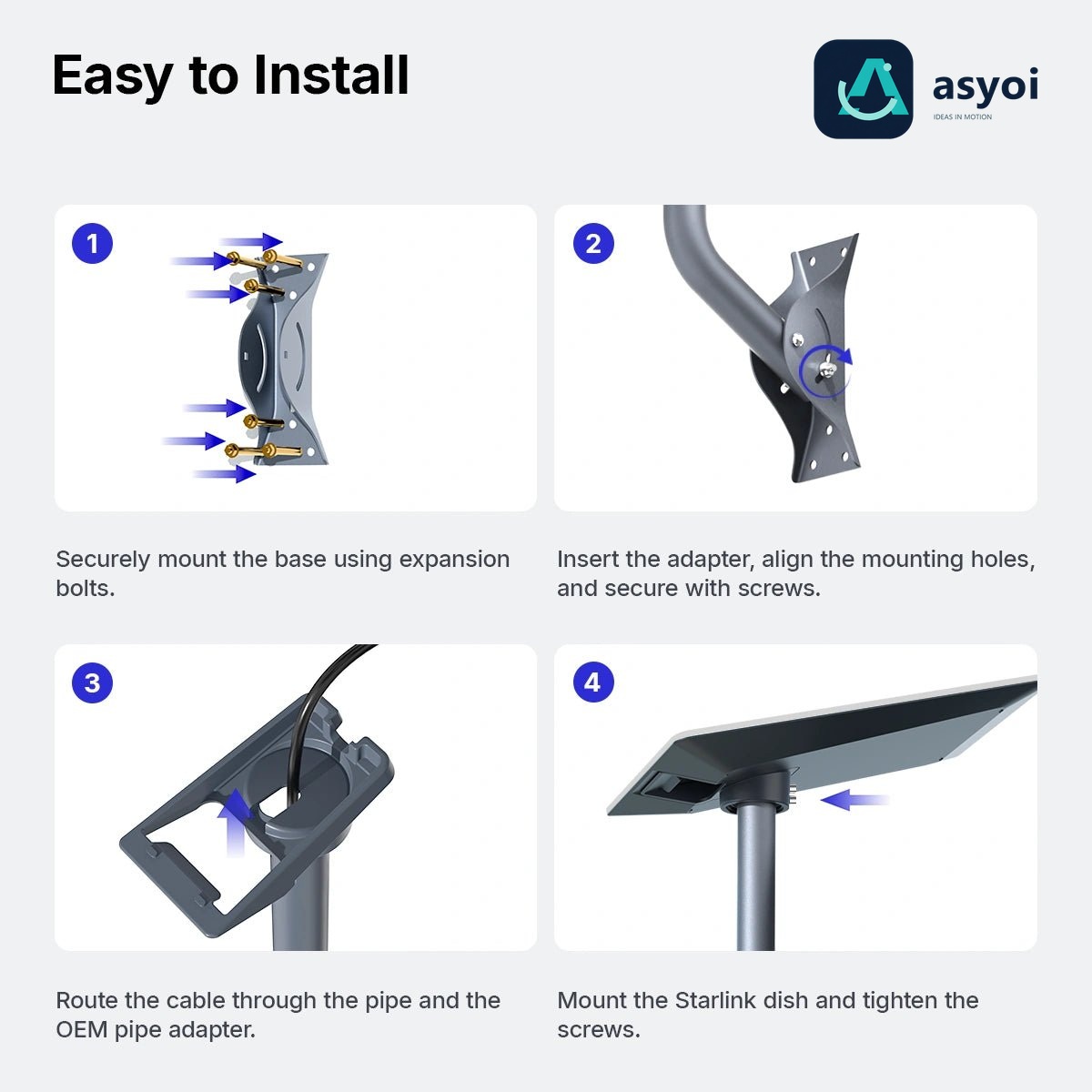 Wall & Roof Mount Kit for Starlink V5 thumbnail 6