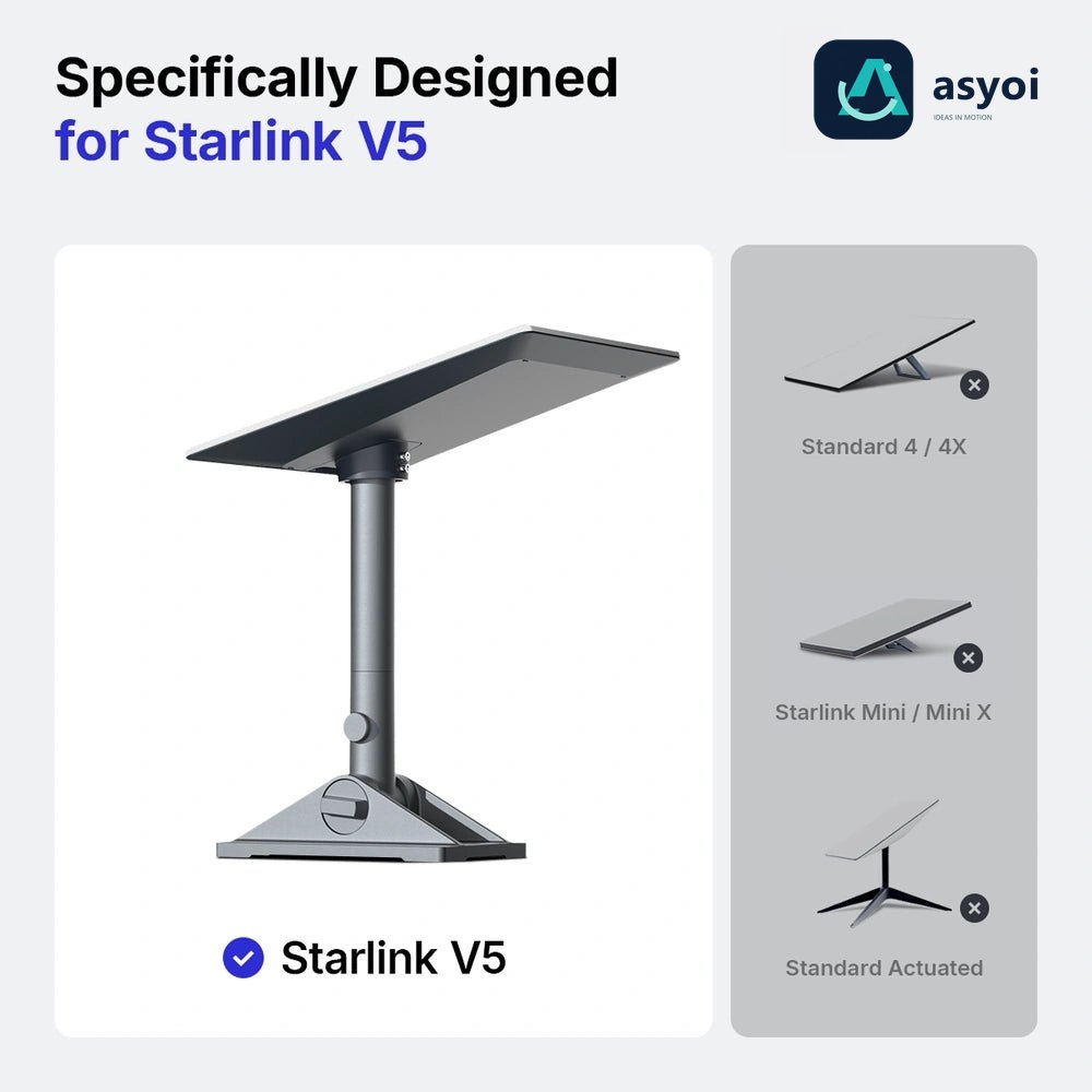 Adjustable Roof Pivot Mounting Kit for Starlink V5 thumbnail 2